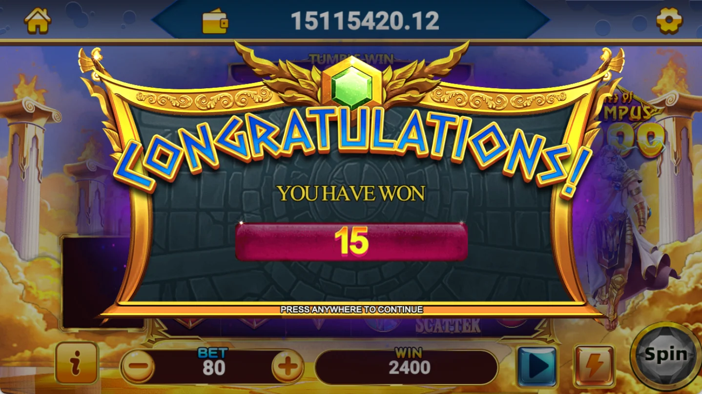 GATES OF OLYMPUS 1000 screenshot 2